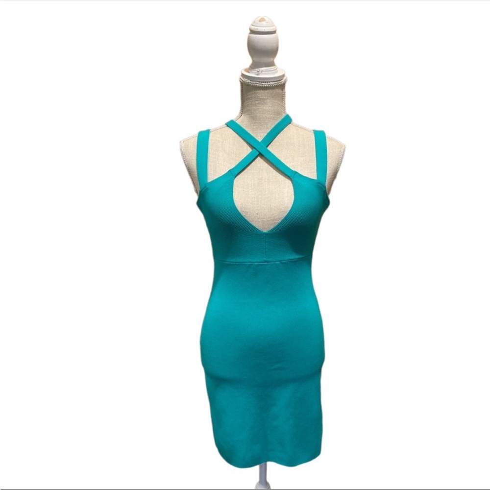 NBD Sweater Bodycon Dress The XNaven Twins Size S 
Green Party Dress
